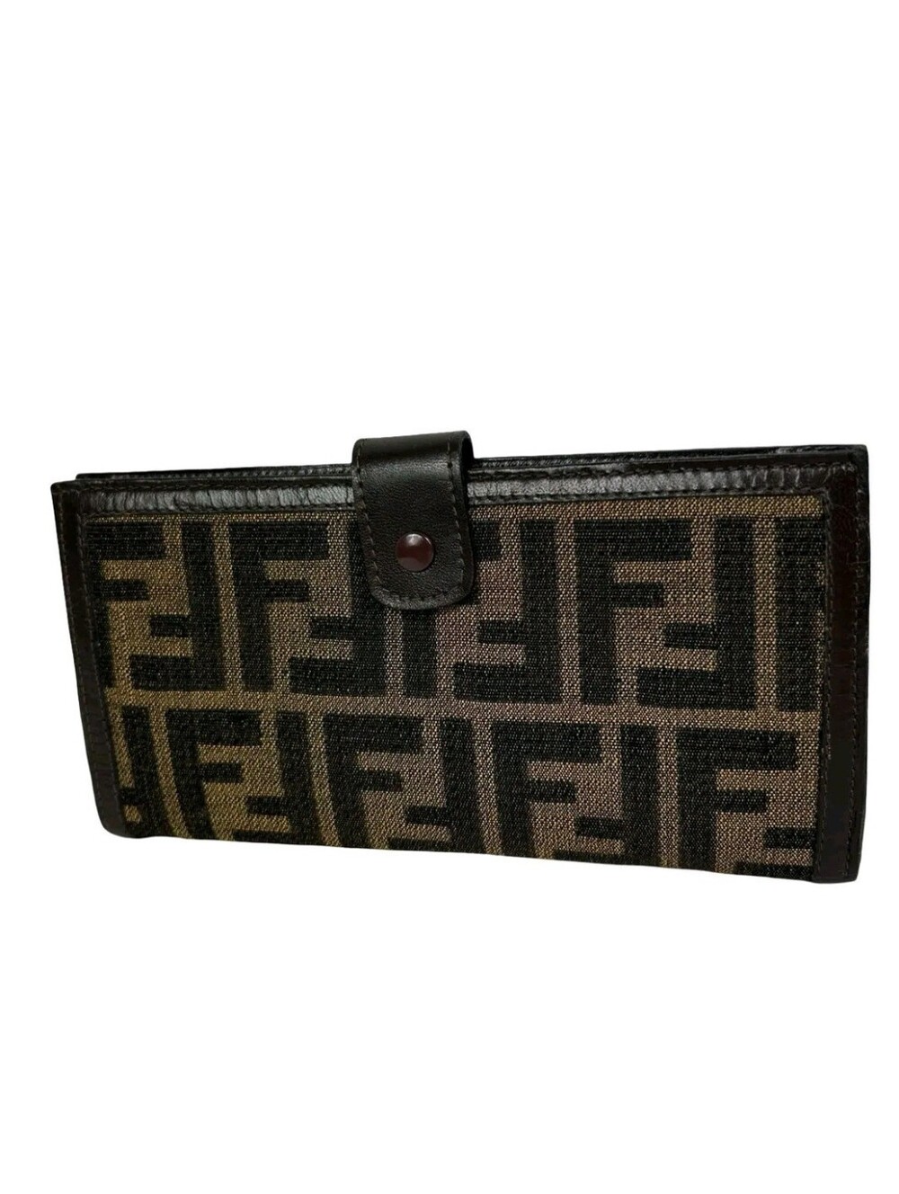 Fendi Zucca Brown Monogram Long Wallet With COA😍